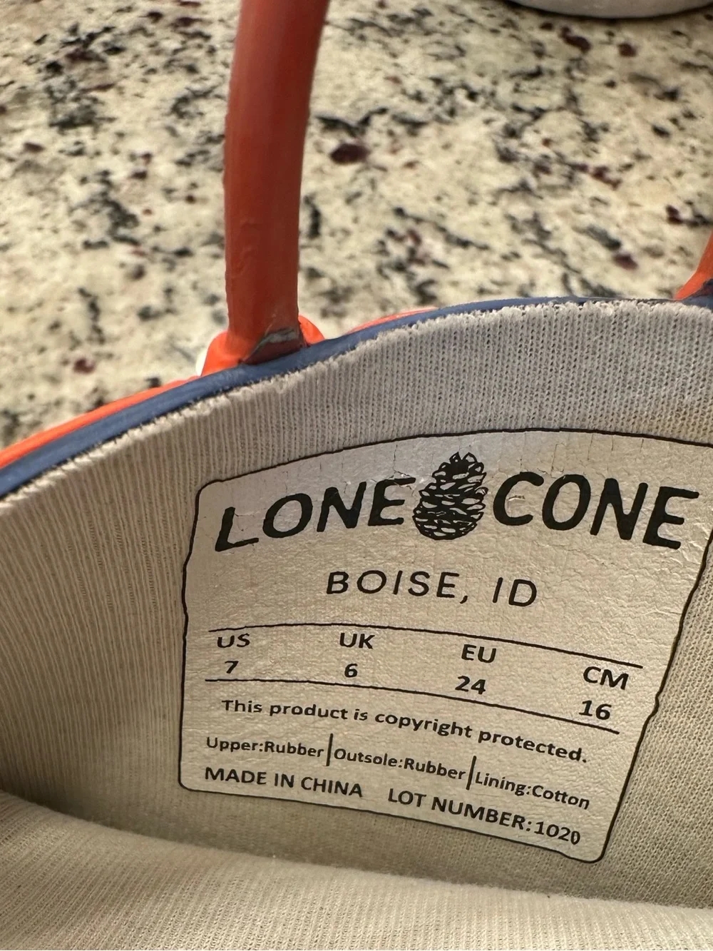 Lone Cone Dinosaur Rain Boots Kids Size US 7 / EU 24 Waterproof Rubber Rainwear